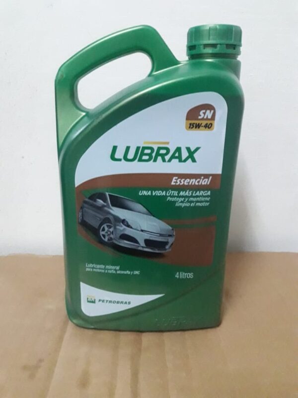 Aceite Essencial SN Lubrax 15W40 - 4L